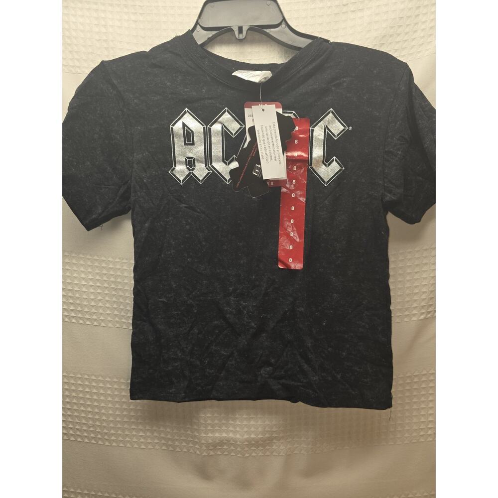 ACDC tshirt Unisex Kids Size 8 Medium Short Sleeve Graphic